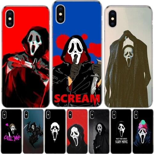 Ghostface Scream Phone Case For Iphone 12 MIni 11Pro MAX XS 8 7 6 6S Plus X 5 5S SE XR SE 2020 Cover Shell Coque