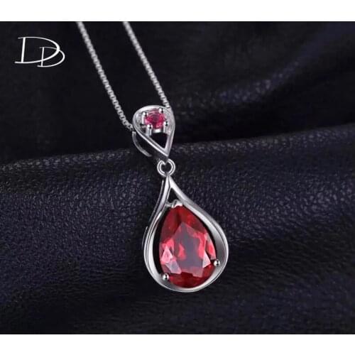 DODO Luxury Red Stone CZ Dangle Vintage Earrings For Women Wedding Engagement Jewelry Set DSN005