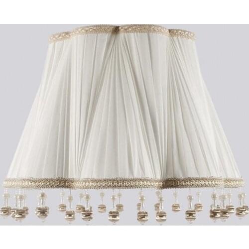 E27 Art Deco Lamp shade for table lamp Manual Floor lamp shade silk fabric White lampshades modern style lamp cover