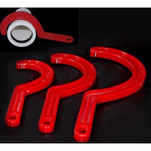 50-160mm Wrench Spanner Tool Open end Adjuster PVC Tee Drain pipe red plastic Muffler fastener Universal Hand tool