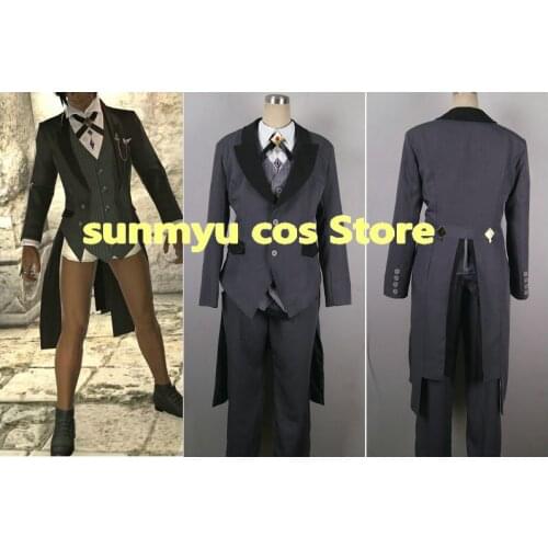 Free Shipping!Final Fantasy XIV FF14 tailcoat tuxedo Cosplay Costume,Size customizable,Halloween Performance