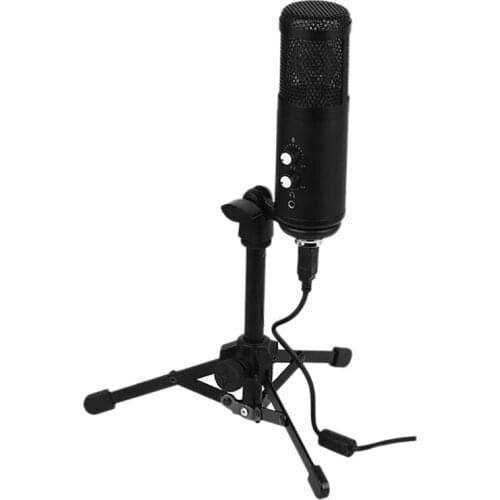 HFES USB Microphone Pc Condenser Microphone With Mute And Echo Function Used For Games Podcasts And Recording