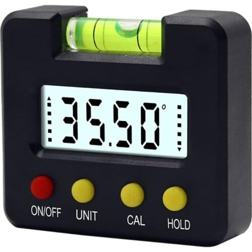 Mini Electronic Level Gauge Magnetic Horizontal Bubble Angle Meter Digital Display Protractor Inclinometer