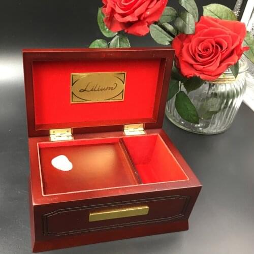 18 Tones Edition Lilium Music Box Elfen Lied Original Wooden Beech Solid Wood, Lilium Music Boxes for Love Girl Christmas Gift
