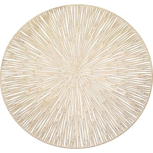 2021 New Hot PVC Hollow Insulation Coaster Pads Table Bowl Mats Home Decor Heat Resistant Placemat For Dining Table