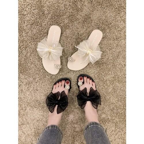 The new fairy style fashion web celebrity comfortable clip toe all match