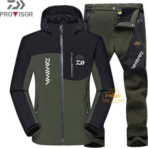 DAIWA Fishing Clothes Autumn and Winter Outdoor Professional Fishing Waterproof Thermal Suit Cold-proof Mountaineering Pants