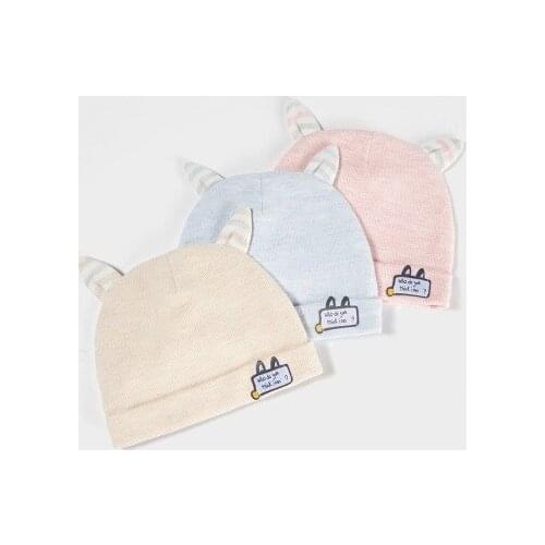 Autumn Winter New Baby Hat Boy Girl Beanies Fashion Ears Bonnet Infant Hats Toddler Kids Outdoor Warm Knitted Beanie Cap