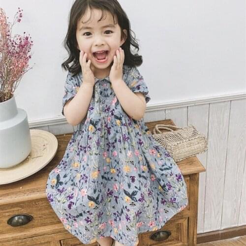 Girl Dress Kids Baby Gown 2021 Two Style Spring Autumn Toddler Princess Outwear School Beach Uniform Dresses Children Clothing