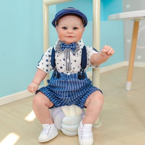 60CM Bebe reborn Maddie fat boy reborn baby siilcone doll lifelike detailed hand painting real soft touch doll toys gift