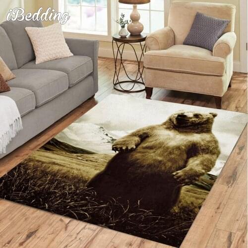 Animal Bear series Carpet for Large Hoom Living Room Natural Scenery Teenager Bedroom Decoratio Area Rug Floor Mat Bathroom Mats