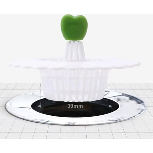 5Pcs Silicone Sink Strainer Waste Plug Sink filter Waste Collector Kitchen Bathroom Accessories