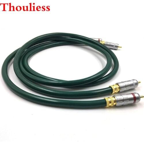 Thouliess Pair HIFI Type-2 Gold Plated RCA Plug Audio Cable 2RCA Male to Male Interconnect Cable for FURU--CH FA-220