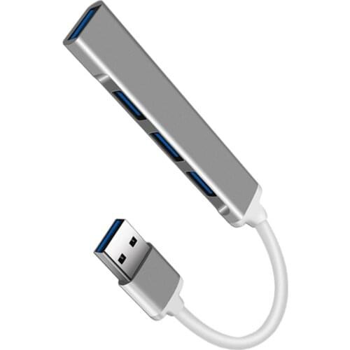 4 In 1 USB Docking Station Mini Hub 3.0 Hub Aluminum Alloy Hub Adapter Laptop Docking Station For Windows 7, For Vista, For XP