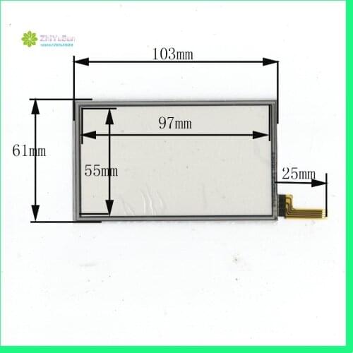 ZhiYuSun wholes 103mm*61mm 4.3inch 4 lins Touch Screen glass touchsensor 103*61touchglass digitizer GLASS Good