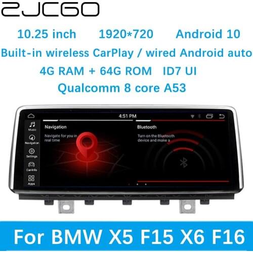 ZJCGO Car Multimedia Player Stereo GPS DVD Radio Navigation Android Screen System for BMW X5 F15 X6 F16 2013~2019