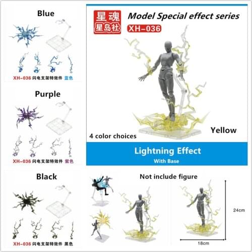 Star Soul Effect lightning with base for Bandai Saint Seiya Gundam One piece model SX024