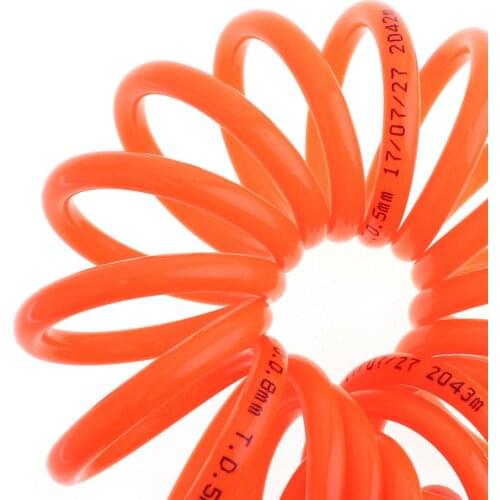 1pc 9M 5 x 8mm Flexible PU Recoil Hose Spring Tube with Fast Interface and Thicker Trachea for Compressor Air Tool