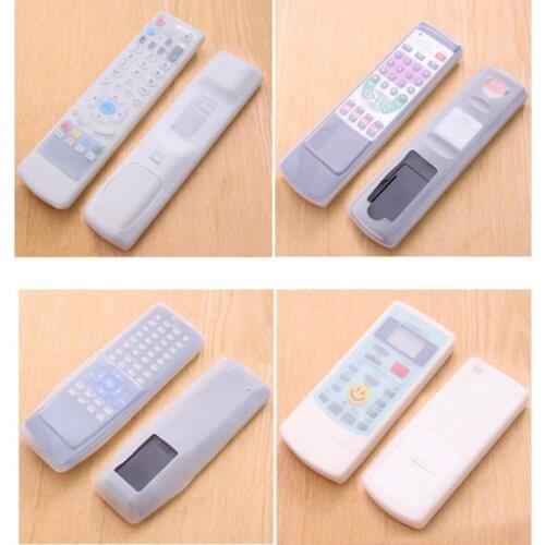 1pcs Protective Storage Bag Organizer Silicone TV Remote Control Cover Air Condition Control Case Waterproof Dust-Proof Cover