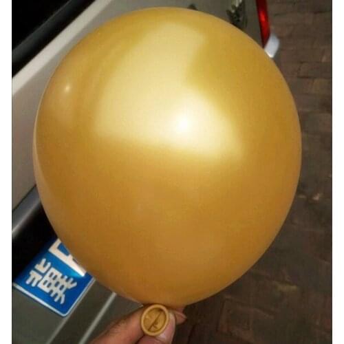 100pcs/lots 12 inch Round latex balloons ,birthday&wedding party Gold balloon wholesales Pearlized color Free shipping