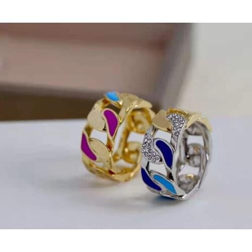 2020 Hot Brand Fashion Titanium steel Jewelry For Women Rings Party Jewelry Fashion Light Gold Color Rings