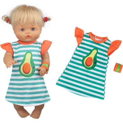 2020 Lovely Lovely orange clothes For 42 cm Nenuco Doll 17 Inches Baby Doll Clothes