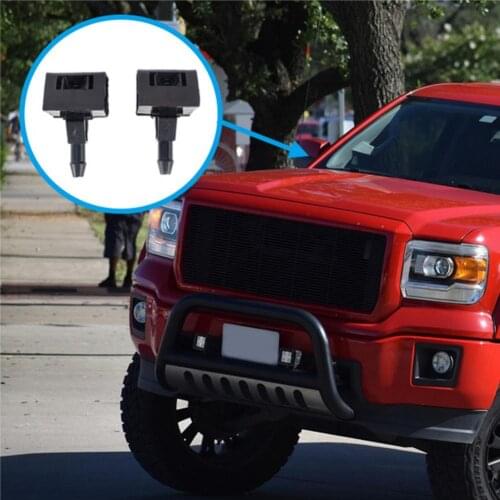 50% Hot Sales!!! 2Pcs/Set Front Windshield Sprinkler Professional Waterproof ABS Leak-proof Front Windshield Washer 28932-JD000