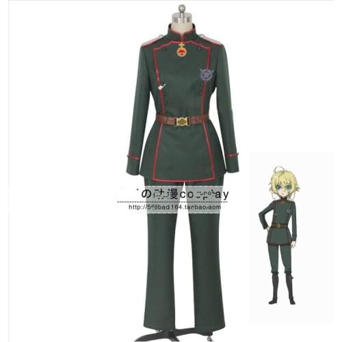 Anime Saga of Tanya the Evil Youjo Senki Tanya von Degurechaff Cosplay Costume Custom Made halloween costumes for women Men