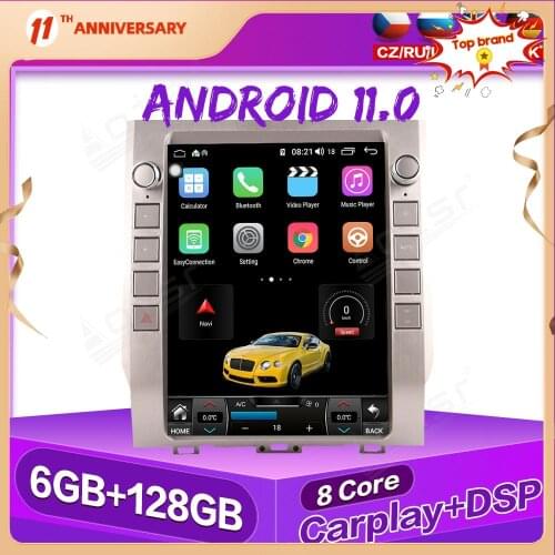 Android11 Car GPS Navigation For Toyota Tundra 2013-2020 Auto Stereo Multimedia Radio Video Player Carplay Tape Headunit DSP