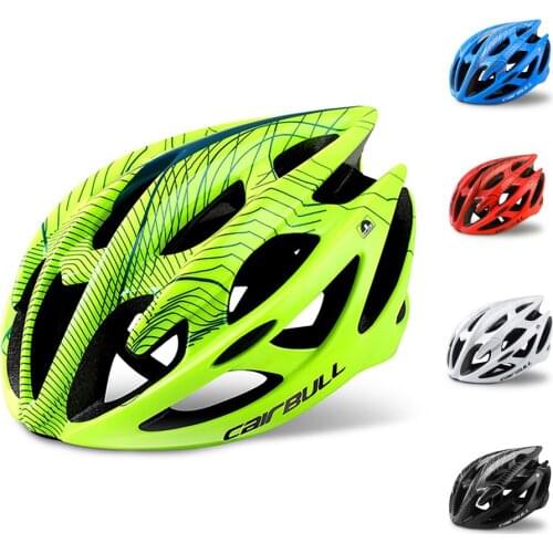 Integrally-molded Ultralight Bicycle Helmets 21 Air Vents PC+EPS Cycling Helmet For MTB Road Bike Safety Cap Riding Equipment