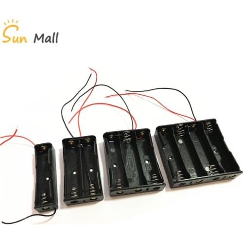 1pcs 18650 Power Battery Storage Case Box Holder Leads With 1 2 3 4 Slots drop shipping