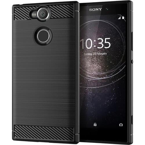 For Sony Xperia XA2 Plus Ultra Case Luxury Carbon Fiber Skin Soft Silicone Cover Case For Sony XA2 Ultra H4213 H4233 H3213 H3223