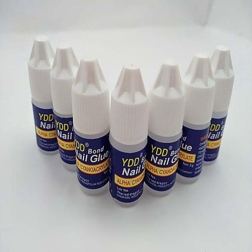 DIY Nail Decoration accessories 5 Bottle 3g Nail Glue Mini Bottle Acrylic False Tips Rhinestone Gel polish Fake Nail Tools