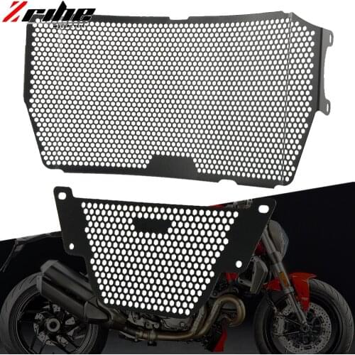 For Ducati Monster 1200 S R 1200S 1200R Motorcycle Radiator Grille Oil Cooler Guard Cover Protector For Monster 1200 2013-2020