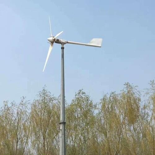 2000W/2KW 48V/96V horizontal wind turbine power generator wind mill with controller, grid tie inverter for home use