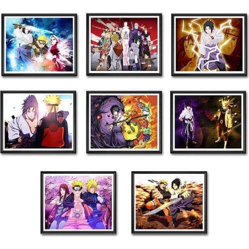 Naruto Anime Canvas Painting Art Cartoon Posters and Prints Print Mural Pictures Boy Room Bedroom Home Wall Decoration Cuadros