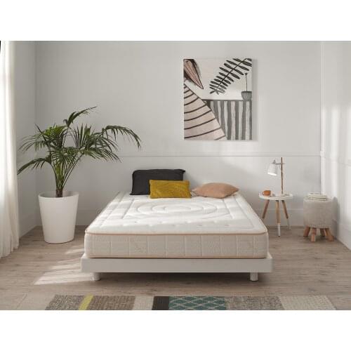 Premium Cashmere-Kamasof-organic natural fibers-quilted mattress with 4cm viscoelastic 55kg + supersof