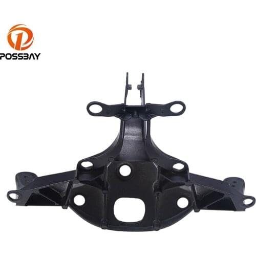 POSSBAY Motorcycle Headlight Brackets Fairing Stay Bracket Stay Brackets Bike Lights Cafe Racer For Yamaha YZF R1 2004 2005 2006