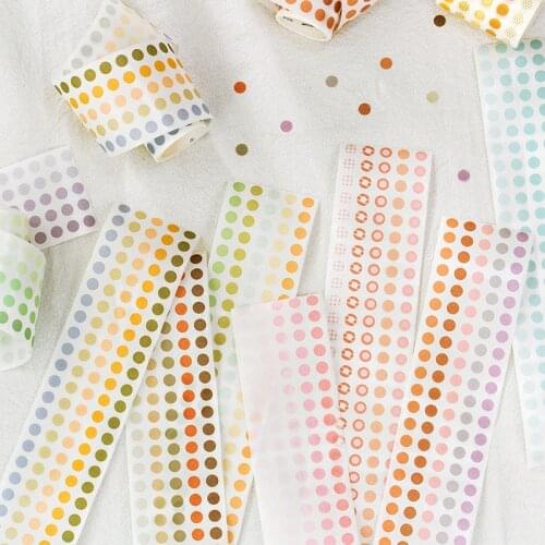 6 cm wide basis Salt Dots Masking Washi Tape round Decorative Adhesive Tape Decora Diy Scrapbooking Sticker Label Stationery