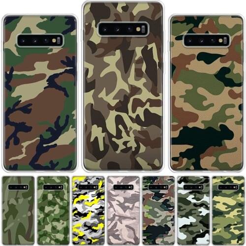 Fashion Color Trend Camouflage color Camo Phone Case For Samsung Galaxy Note 8 9 10 20 S21 S20 S10E S10 S9 S8 S7 Ultra J6 Plus L