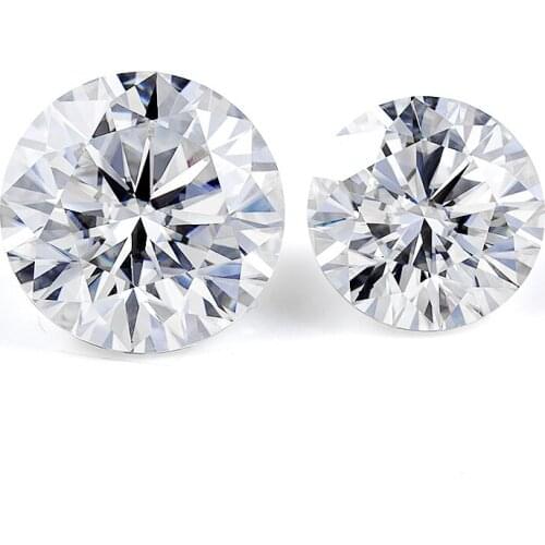 Moissanite D Colorless Simulated Diamond Loose Stone Round Brilliant Cut Excellent Cutting VVS Clarity Jewelry Making Gifts