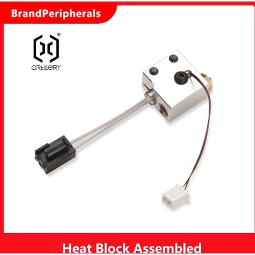 Artillery Hot End Heat Block Assembled 0.4mm Nozzle for Artillery Sidewinder X1 Genius 3D Printer Accessories
