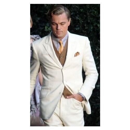 Latest Coat Pant Designs Ivory Linen Beach Wedding Men Suits Slim Fit Tuxedo 2 Piece Groom Custom Summer Blazer Terno Masculino