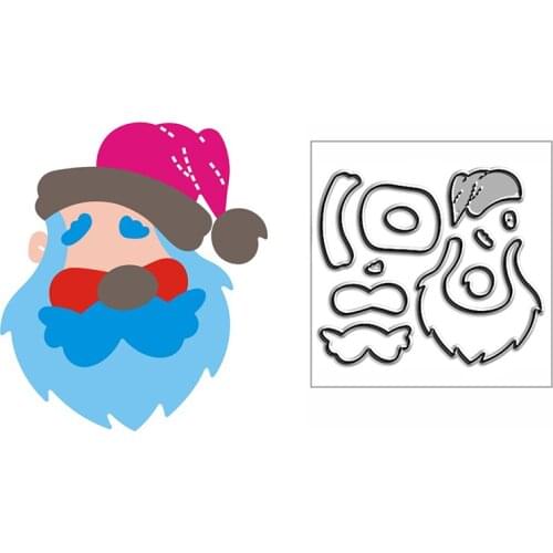 New Christmas Santa Claus Craft Embossing Mold 2021 Metal Cutting Dies for DIY Decor Scrapbooking Album Card Making No Stamps