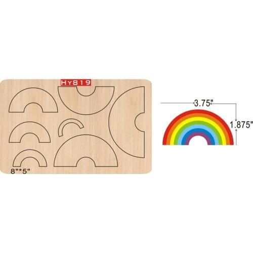 Rainbow cutting dies 2019 new die cut &wooden dies Suitable for common die cutting machines on the market