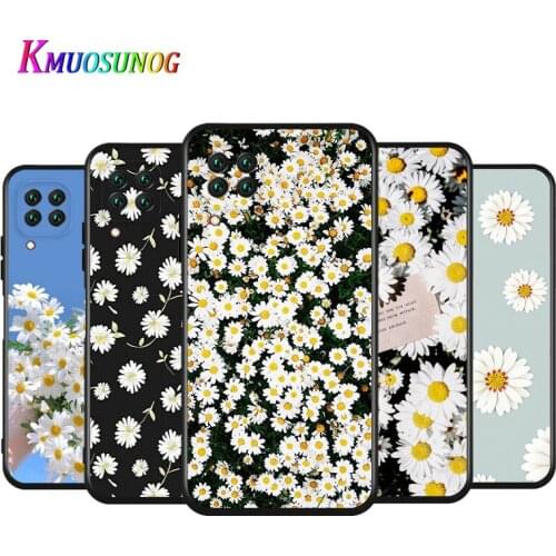 Beautiful Flower Daisy For Huawei Nova 2 2i 3 3E 3I 4 4E 5 5I 5Z 5E 5T 6 7 7I 8 SE Lite Pro SE Silicone Black Phone Case