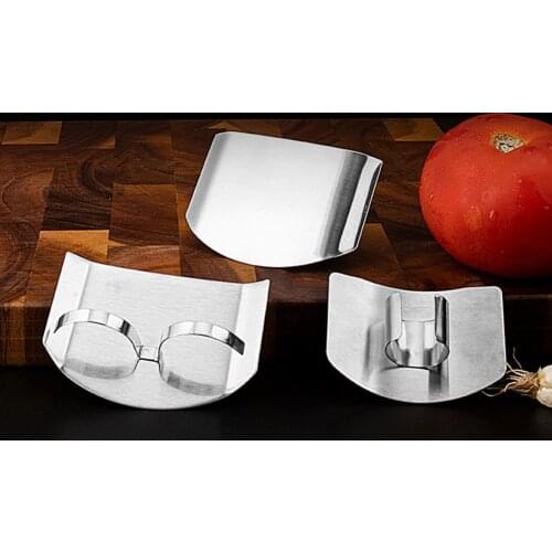 Finger Guard High Hardness Anti-corrosion Avoid Hurting Cutting 430 Stainless Steel Fingers Protector Durable Kitchen Tool
