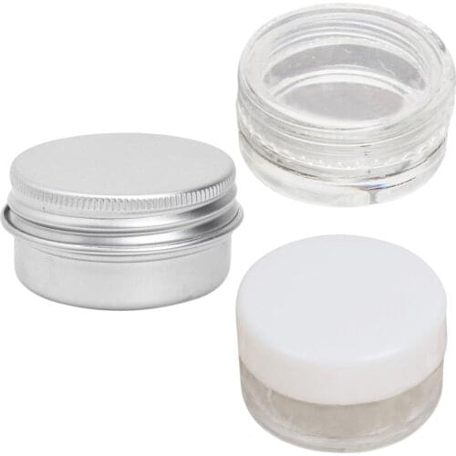 15PCS Cosmetic Empty Jar Pot Eyeshadow Makeup Face Cream Lip Balm Container