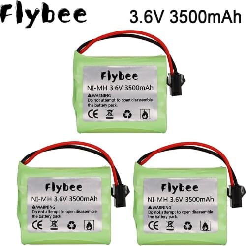 3.6V AA 3000mah 3500mAh NiMH Battery with Charger For Rc toy Car Tanks Trains Robot Boat Gun parts Ni-MH 3.6v Battery 1-5pcs