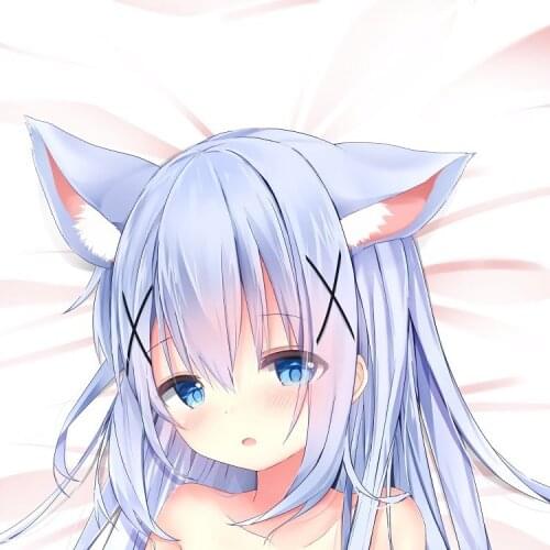 Anime Is the order a rabbit? Kafuu Chino Cute Girl Dakimakura Hugging Body Pillow Case Otaku Long Cushion Cover Cosplay Gift